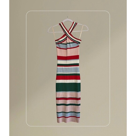 Ted Baker Lyndiaa Striped Bodycon Dress sz 1 - Picture 6 of 6